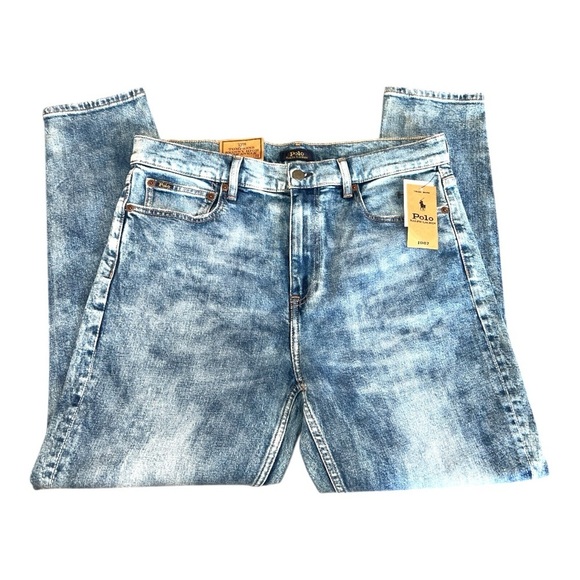 Polo Ralph Lauren Rope Dyed Tompkins Skinny Ankle Jeans - Picture 1 of 7